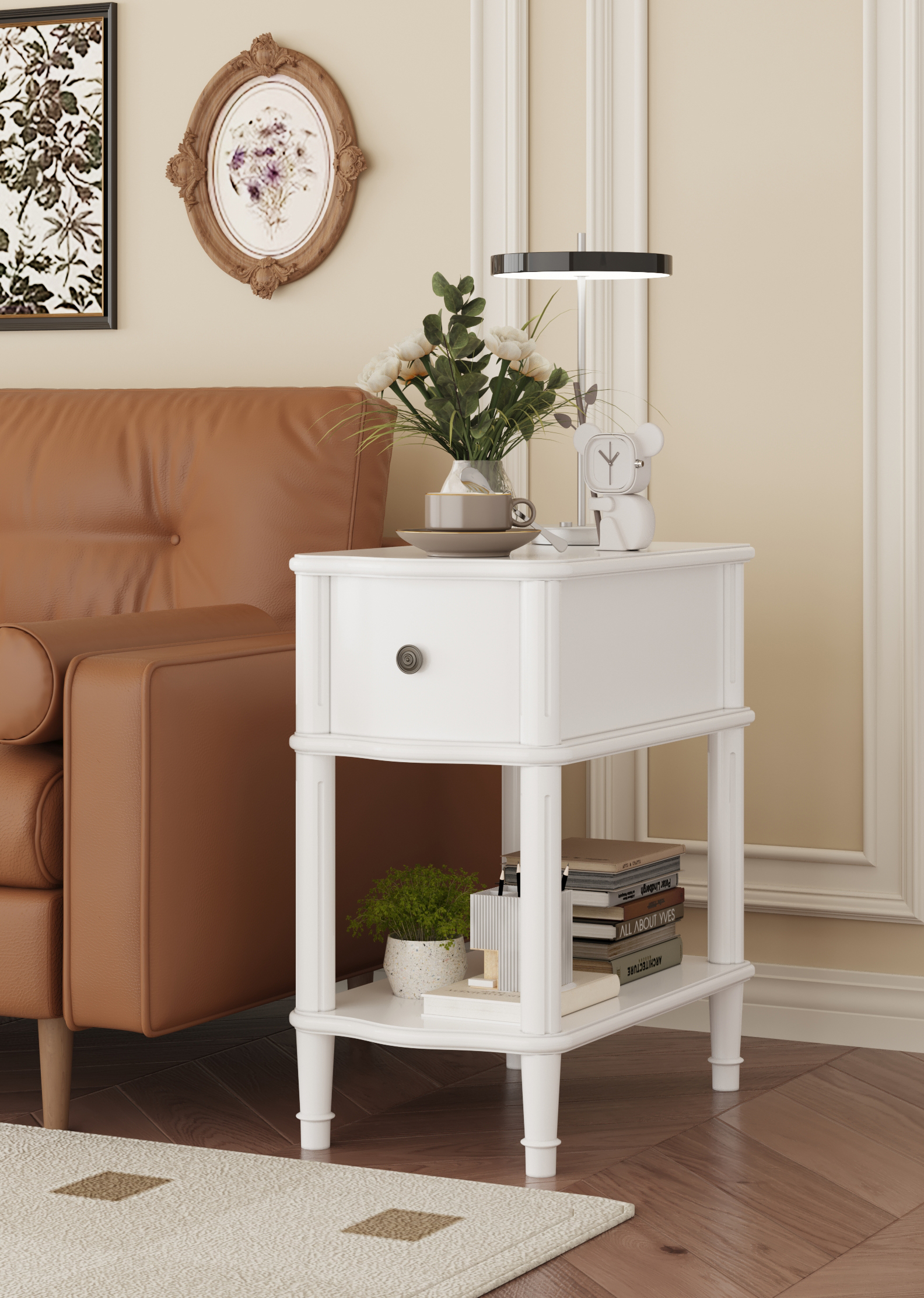 一款沙发边柜的建模渲染-2