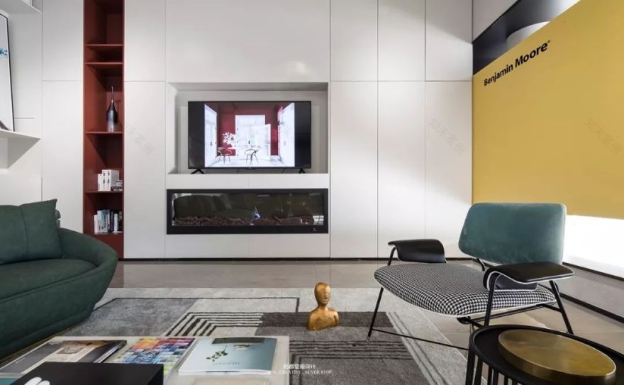 60 平米绍兴本杰明摩尔店,洛戈软装陈设打造空间榜样-18