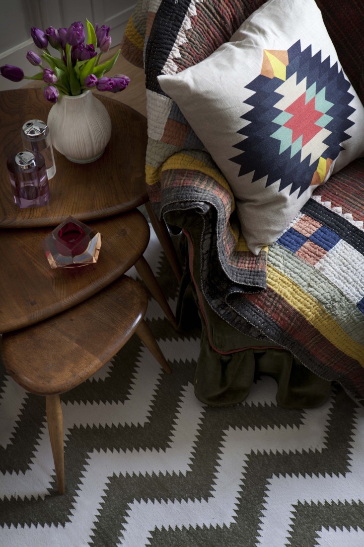 伦敦家庭公寓客厅的家庭办公室设计丨英国伦敦丨凯特·蒙特恩（Kate Moncton）-19