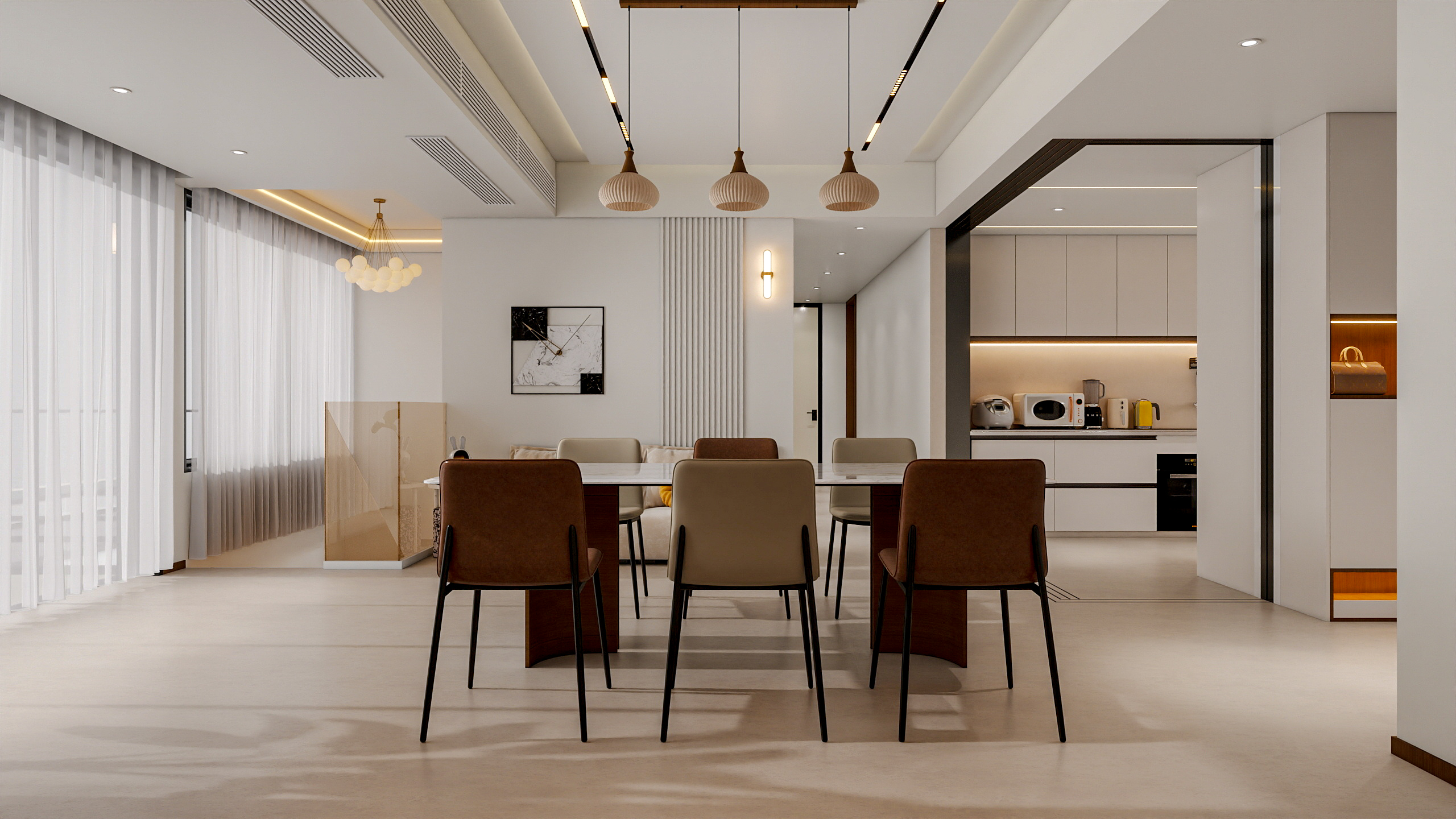 四川成都花间君邸（603平方现代极简底跃四居室）-14