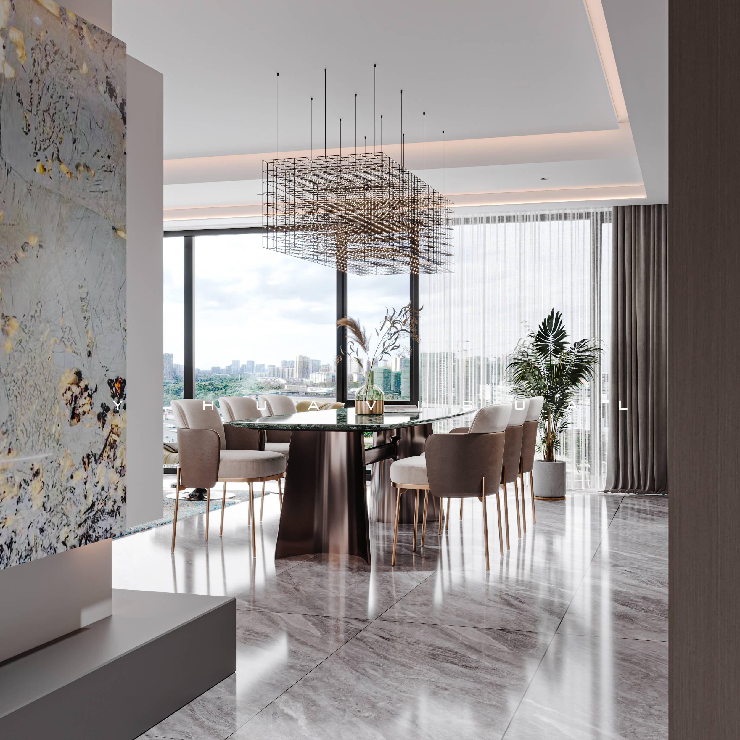 乙画视觉｜现代风｜大平层-7