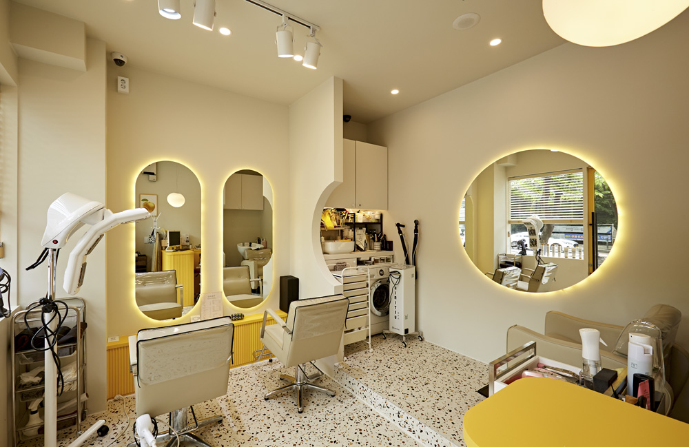 韩式小清新 6 坪美容室设计-3