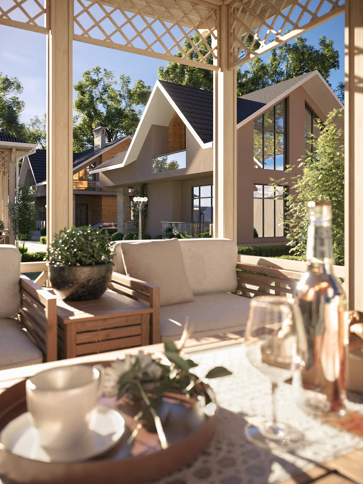 Hotel cottage and landscape design-3