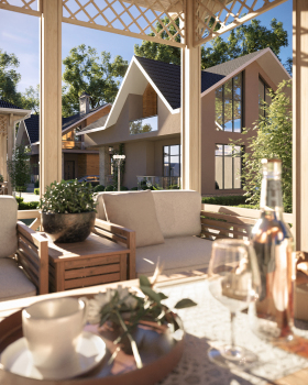 Hotel cottage and landscape design