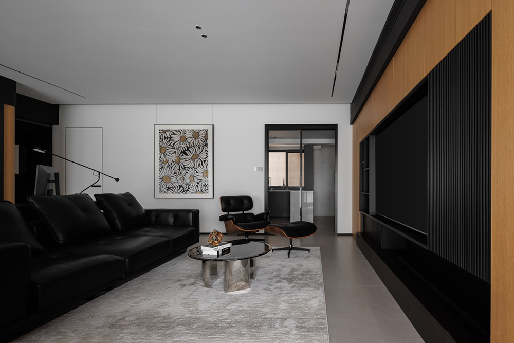 私宅设计:黑白之间,极致简约丨中国成都丨成都宏福樘设计,巴克空间设计-14