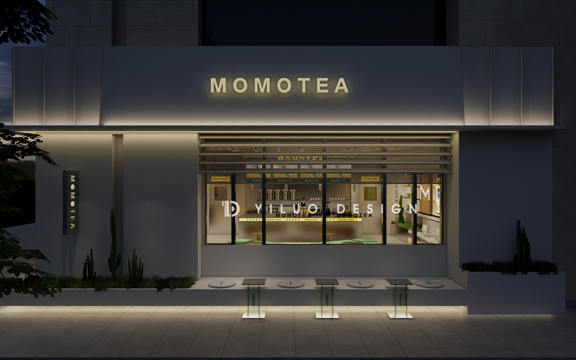 哈尔滨 MOMO TEA 奶茶店茶饮空间设计丨中国哈尔滨丨YILUO DESIGN STUDIO-21