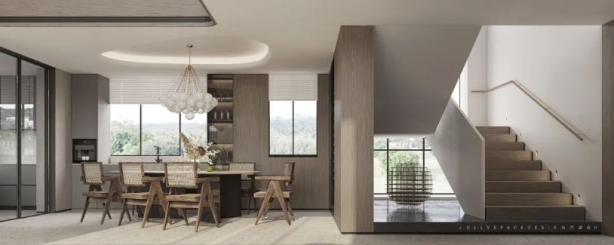 东莞璞邸 | 曲线之美,诠释顶层复式住宅设计-22