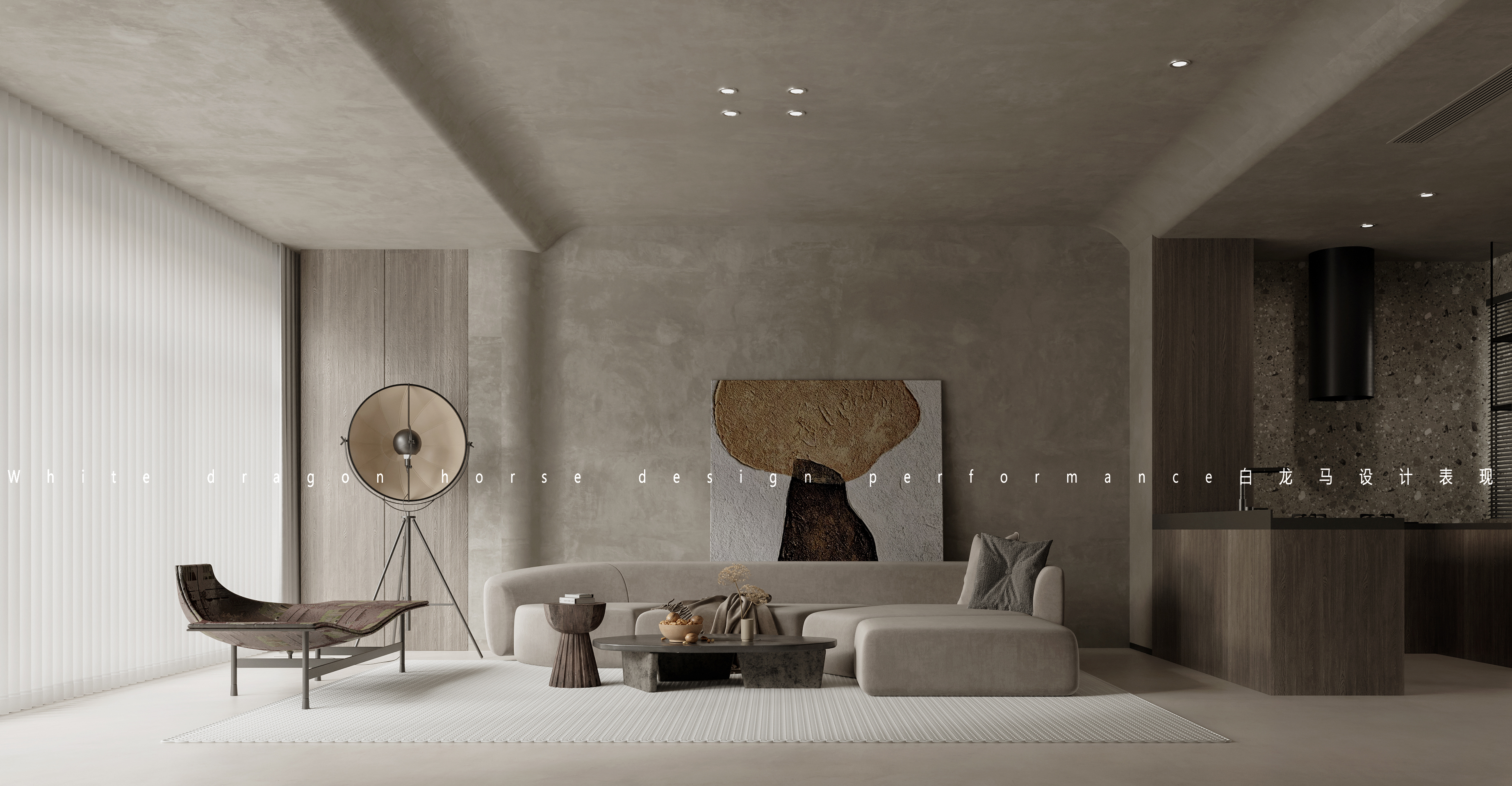 黑白灰极简——白龙马效果图-3