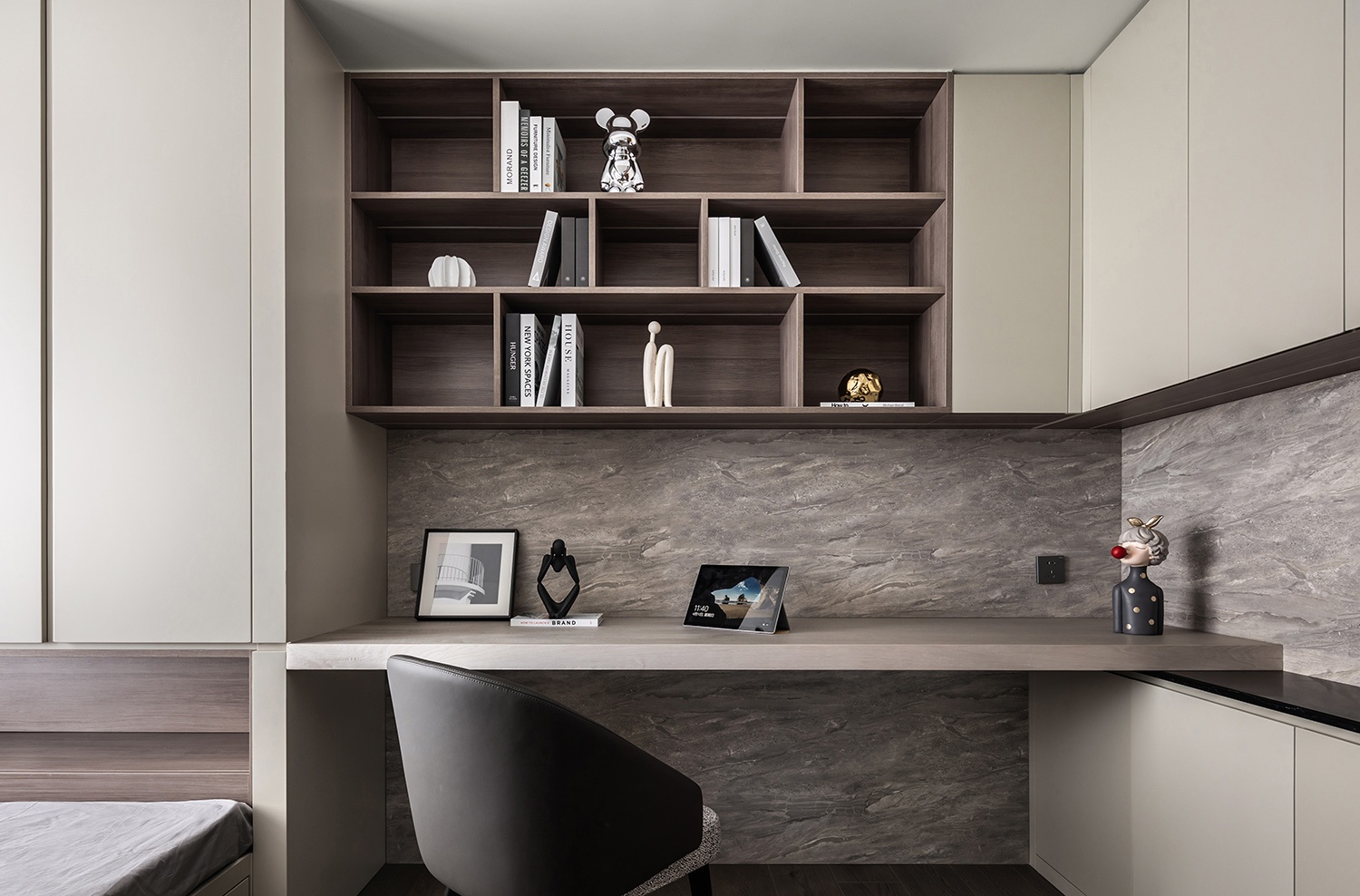 【红柏设计】191㎡  深圳润府三期 现代精致简约的高级黑遇上极简白-6