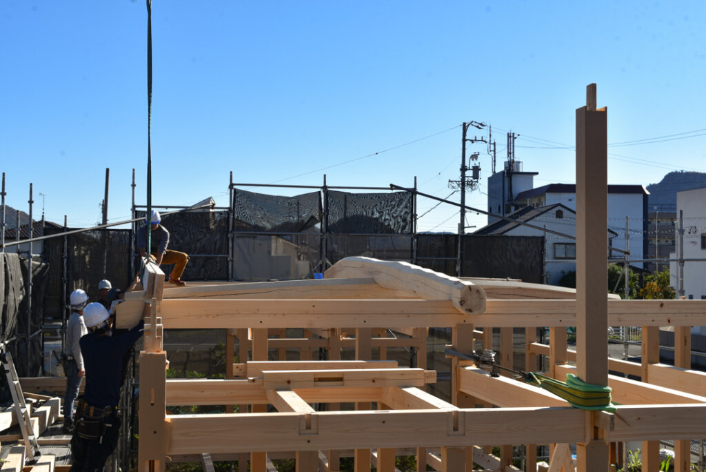 根の上の石場建て８　建前丨水野设计室-64