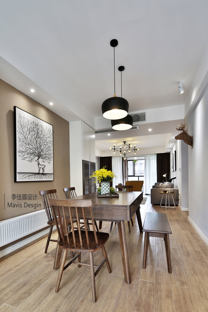 李佳眉设计 | 南昌 140㎡北欧风格住宅,温馨有爱生活空间-19