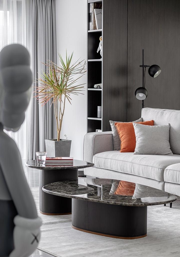 拆墙扩厅，110㎡简约设计师之家-11