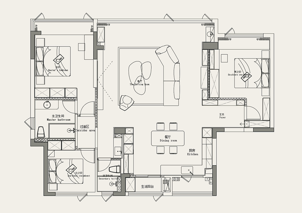 新作丨金俊乐:143㎡法式流光,漫游家的生命力丨中国丽水-66