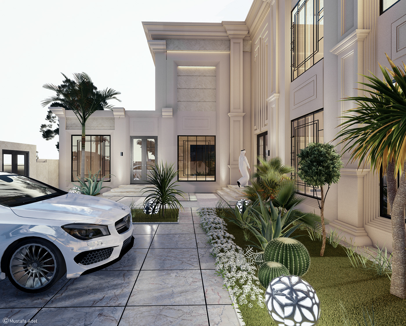 Anastasiya Gushchina丨别墅建筑丨"New Calssic Villa" in KSA-5