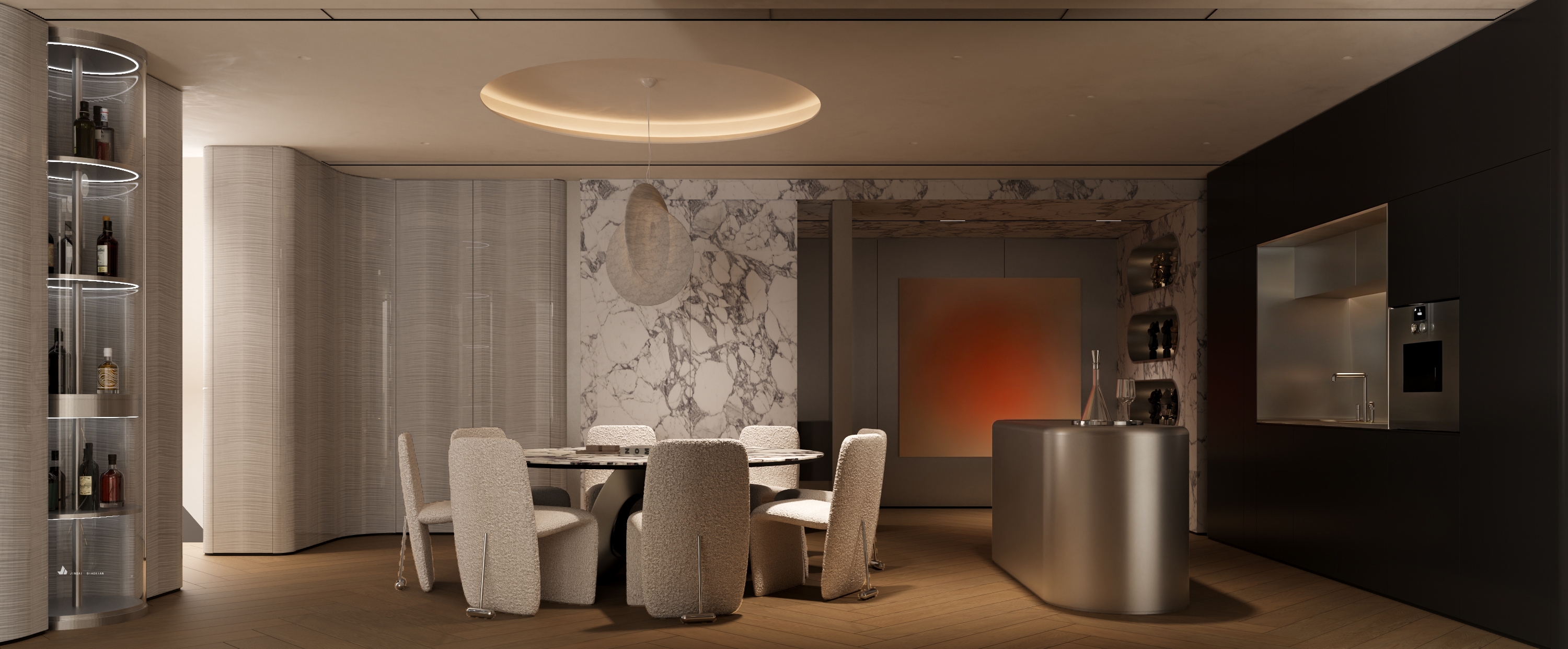 现代轻奢挑空别墅-5