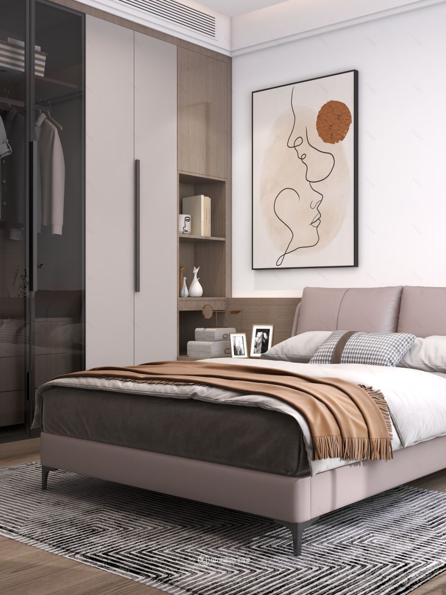 蒲公英现代风格住宅设计丨90 空间设计-29