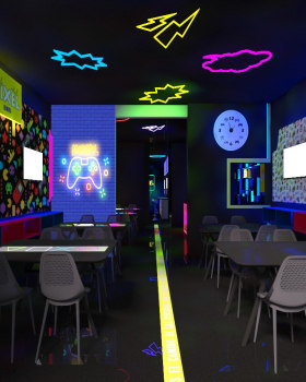 Retro bar - Consola