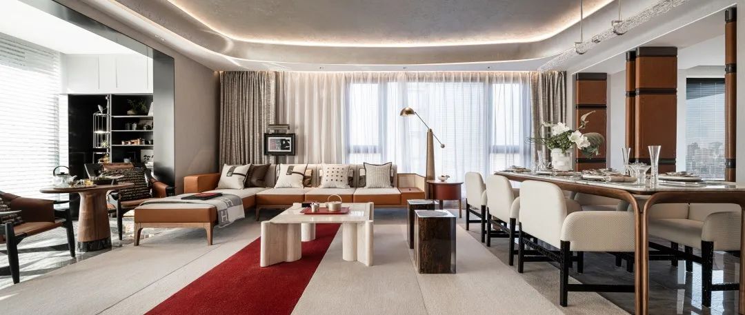 风华万象，经典爱马仕诠释现代轻奢大宅 | 自在设计-8