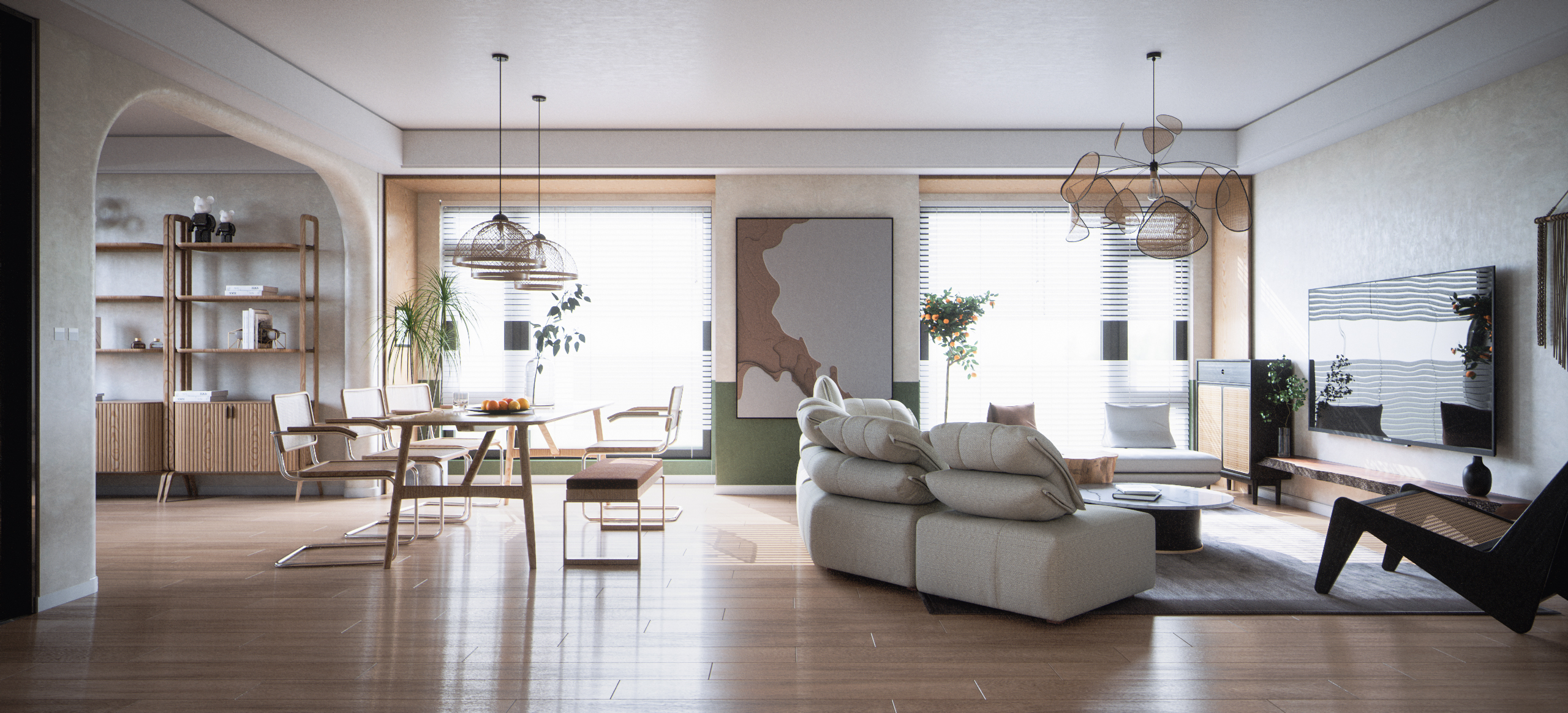 自然疗愈空间 | “木栖”光影艺术之家-4