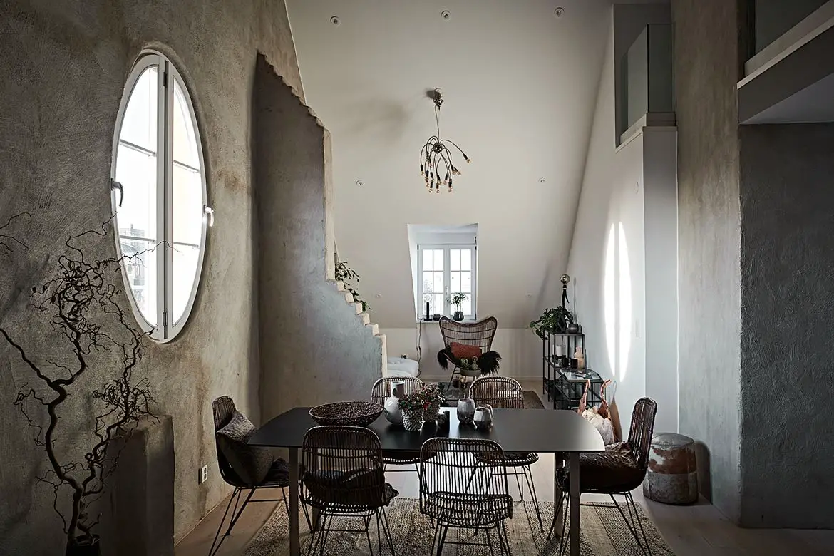 瑞典百年建筑顶层公寓的魔力夜晚-7