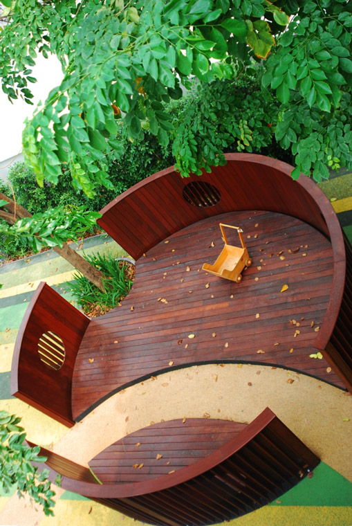 曼谷 Shrewsbury 国际学校幼儿园户外游戏场设计-7