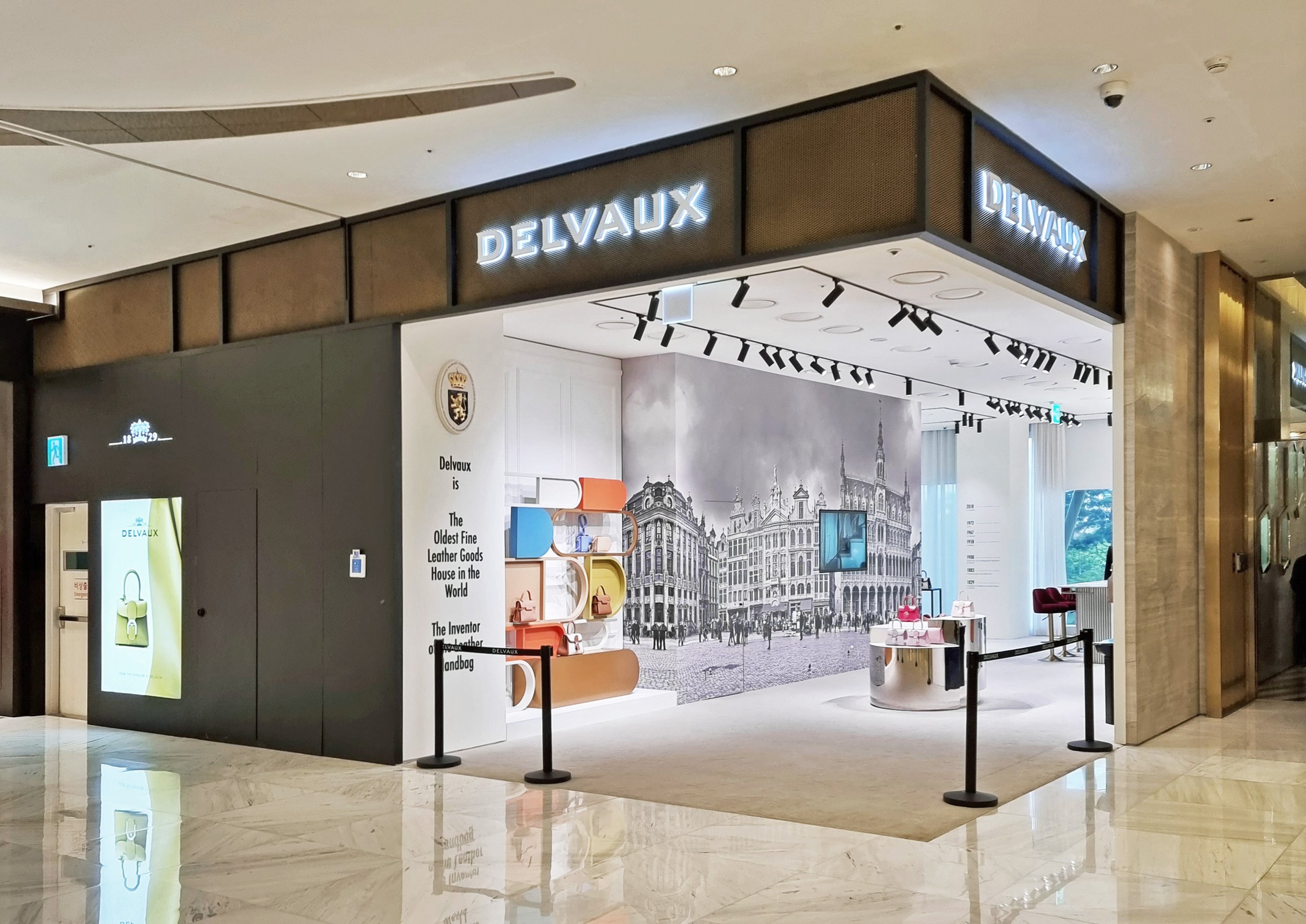 delvaux store in lotte avenuel jamsil — hjl studio-0