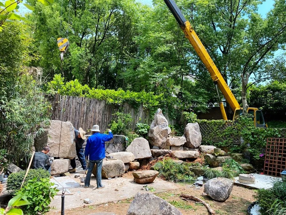 富春山居庭院改造 | 锦鲤鱼池的点睛之笔-15