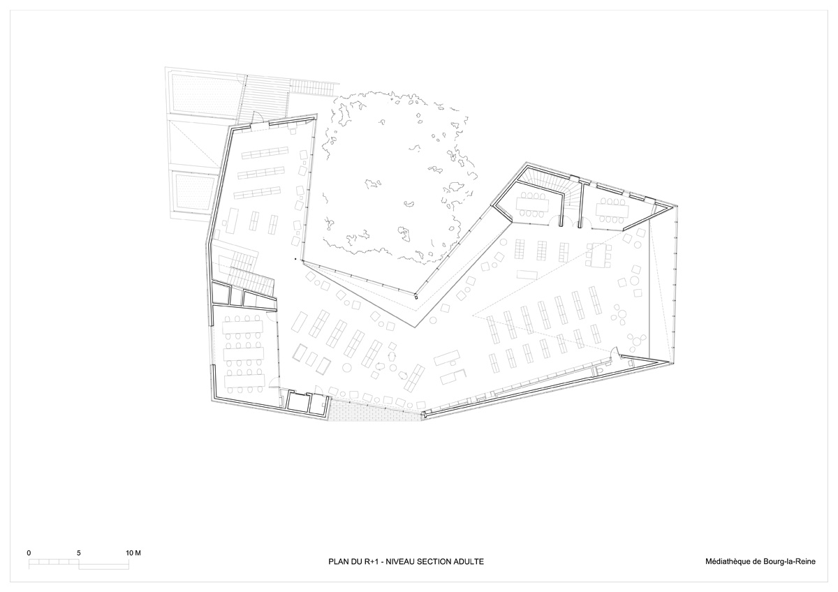 巴黎百年核桃树传媒图书馆丨法国巴黎丨pascale guédot 建筑事务所-39