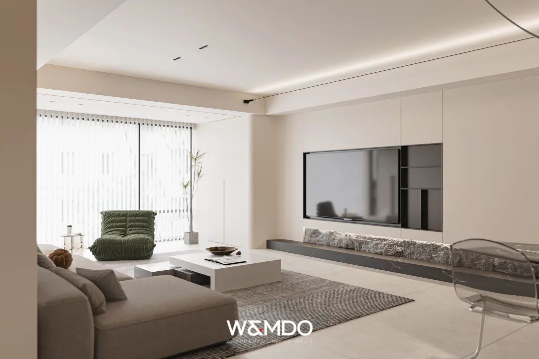 乐山大渡河府现代明亮家居空间设计丨中国乐山丨完美设计事务所-7