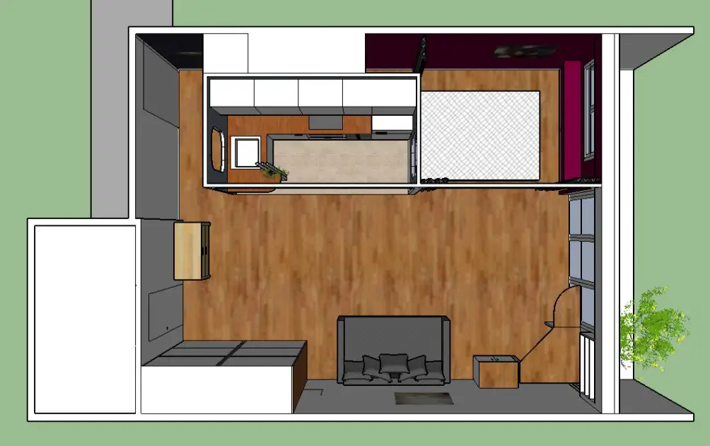 巴黎 36m2 工作室，彩色箱子打造活力空间-14