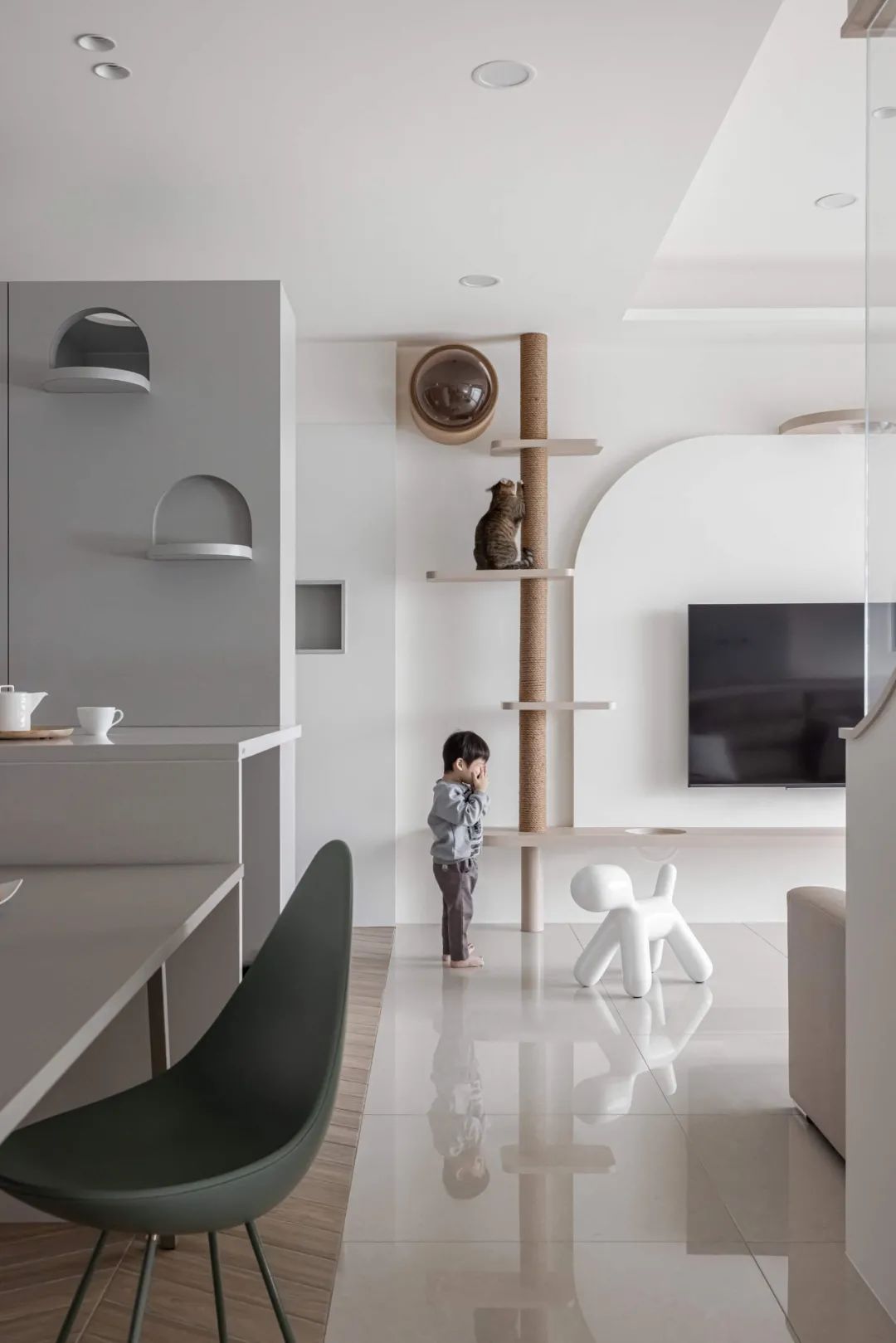 120㎡猫奴的家，温润自由的开心乐园！-19