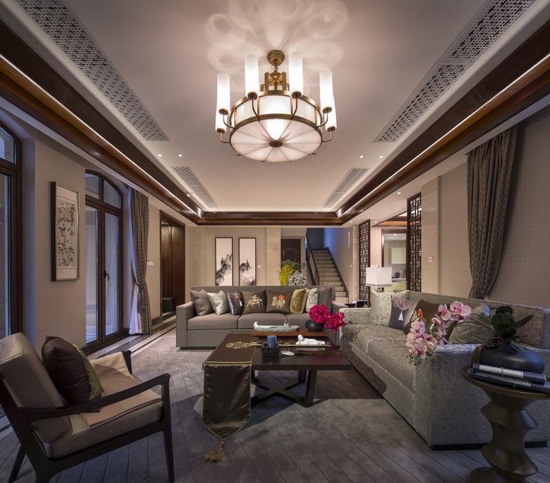 山东莱芜绿城桃花源中式别墅-2