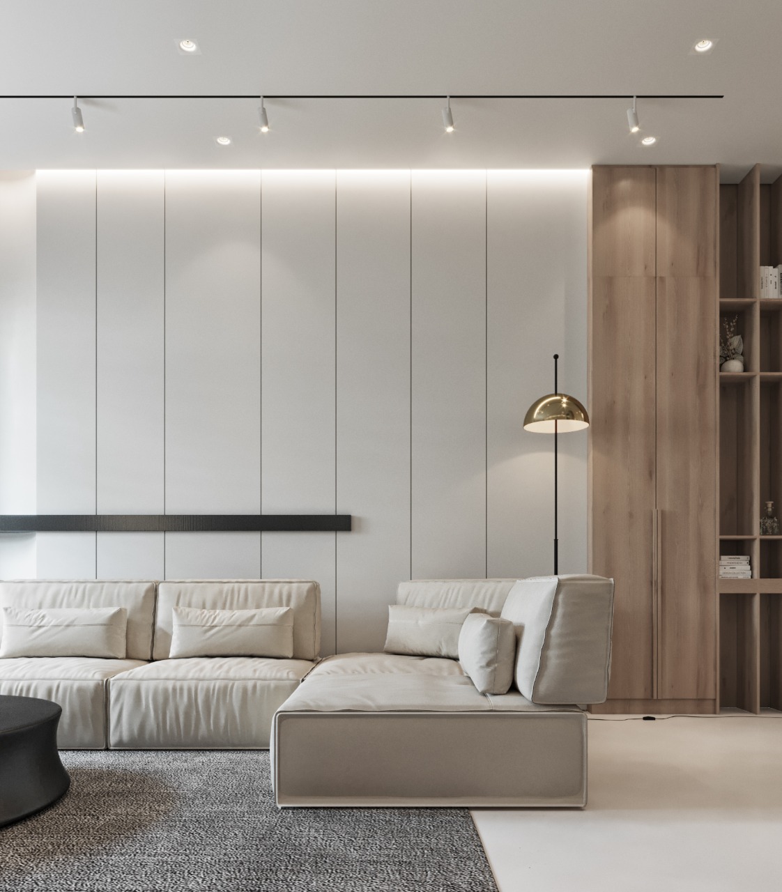 Hall design with aquarium-7