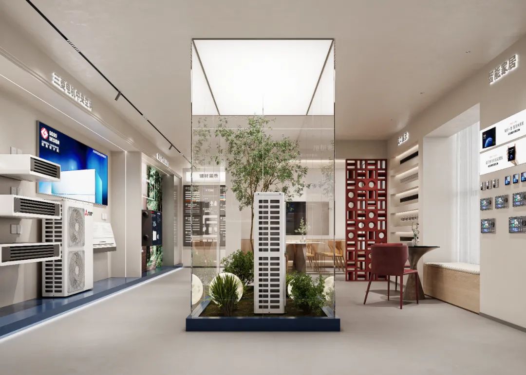 150㎡三菱电机中央空调++ 德国菲斯曼地暖展厅丨中国阜阳丨周笙笙全案设计工作室-13