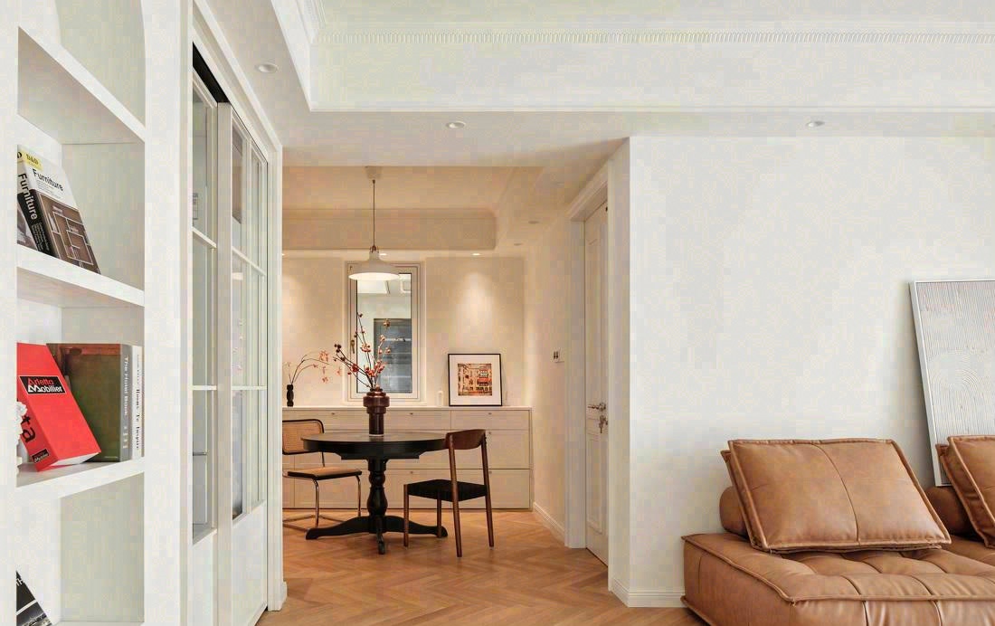 奶油轻法式平层设计-15