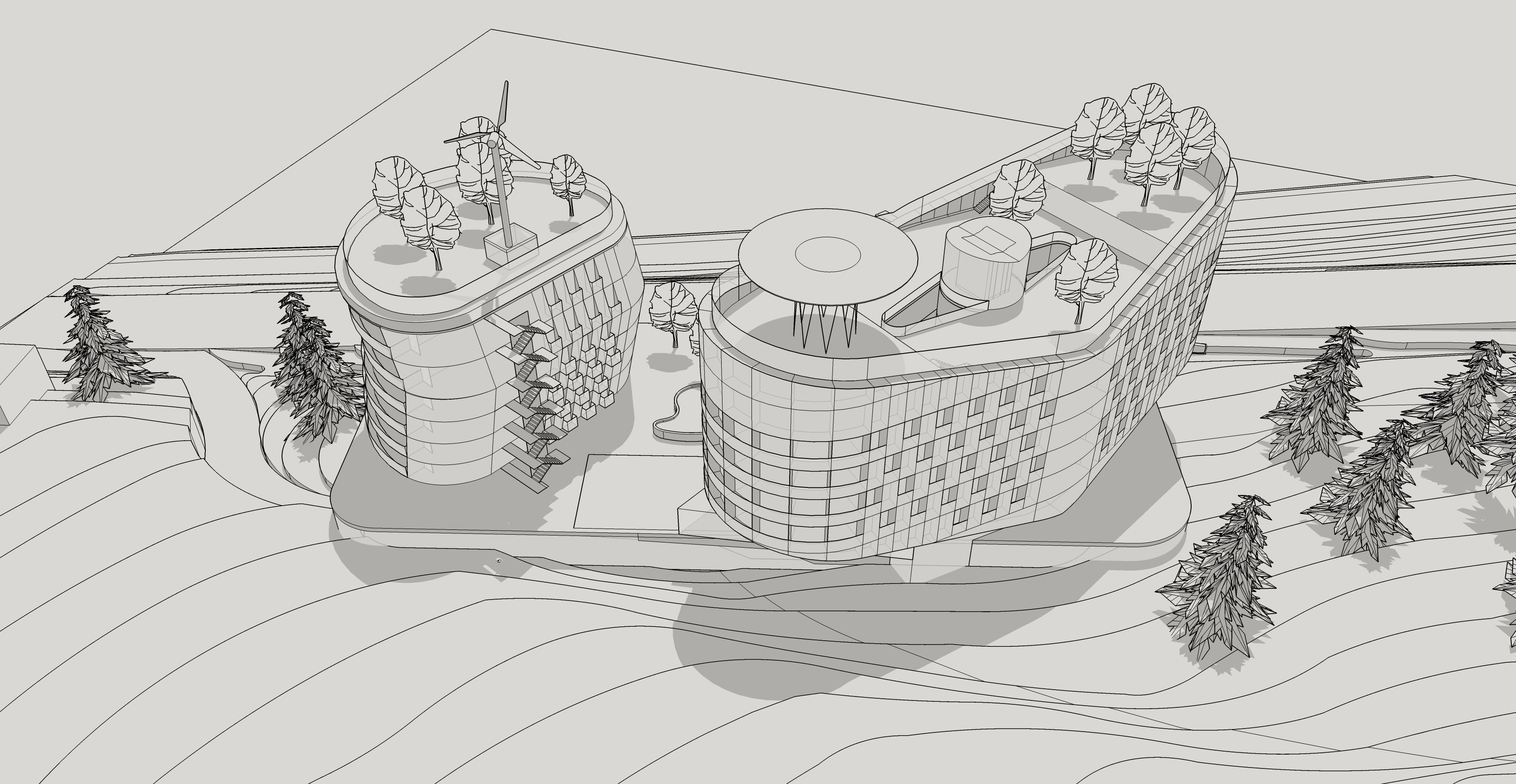 Гостиница. Эскизы.-3