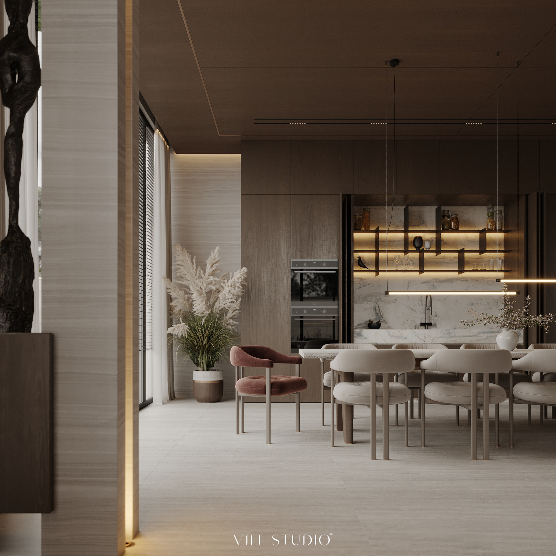 MODERN LUXURY BASEMENT INTERIOR | QATAR-13