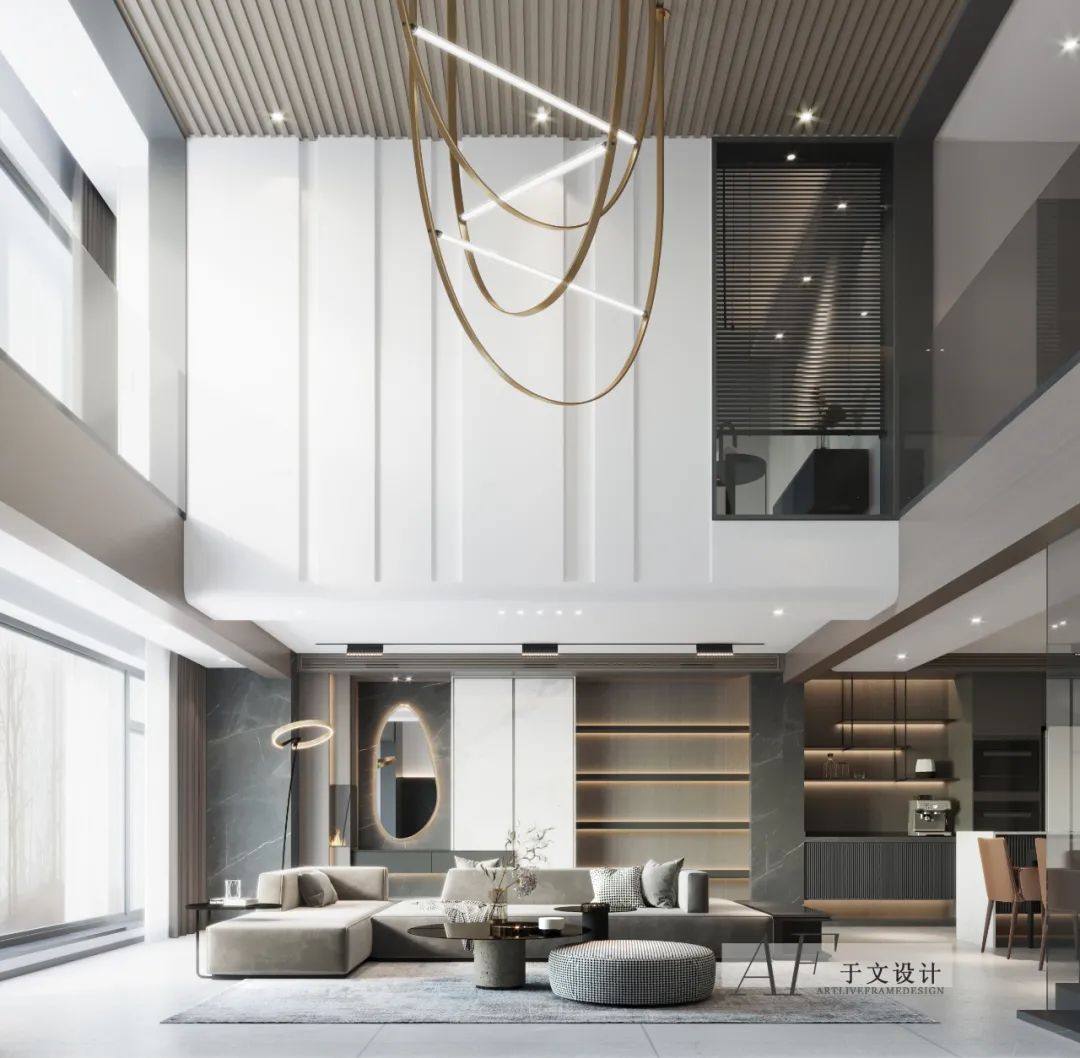 龙湖·天璞 300㎡轻奢叠墅,极简空间秩序诠释生活美学-25