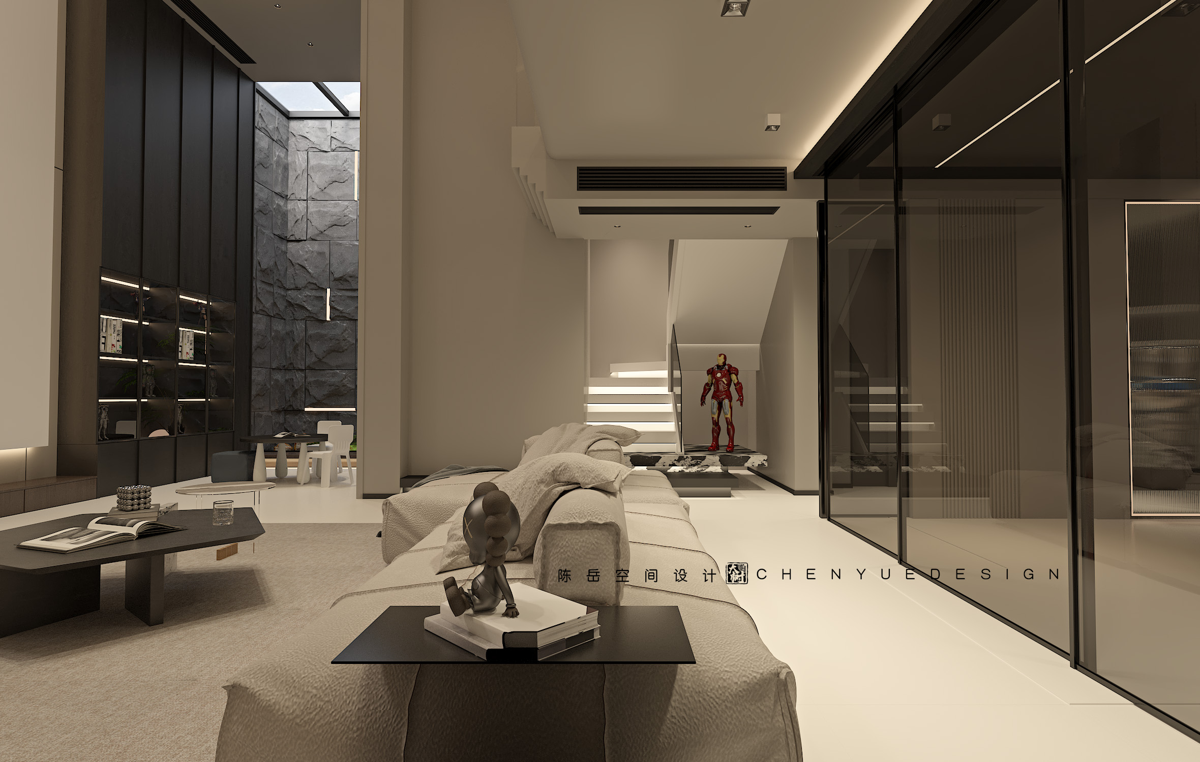 招商天府玺底跃350㎡意式极简丨中国成都丨陈岳-33