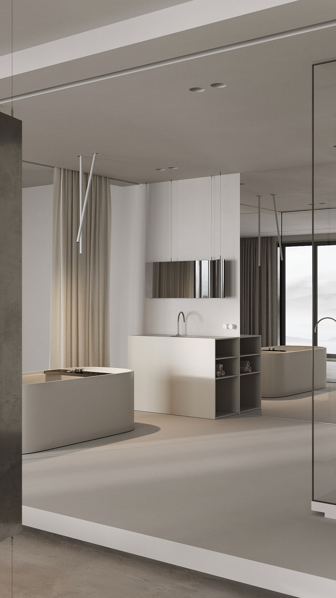 开放式 单身公寓，太有空间感了！-2