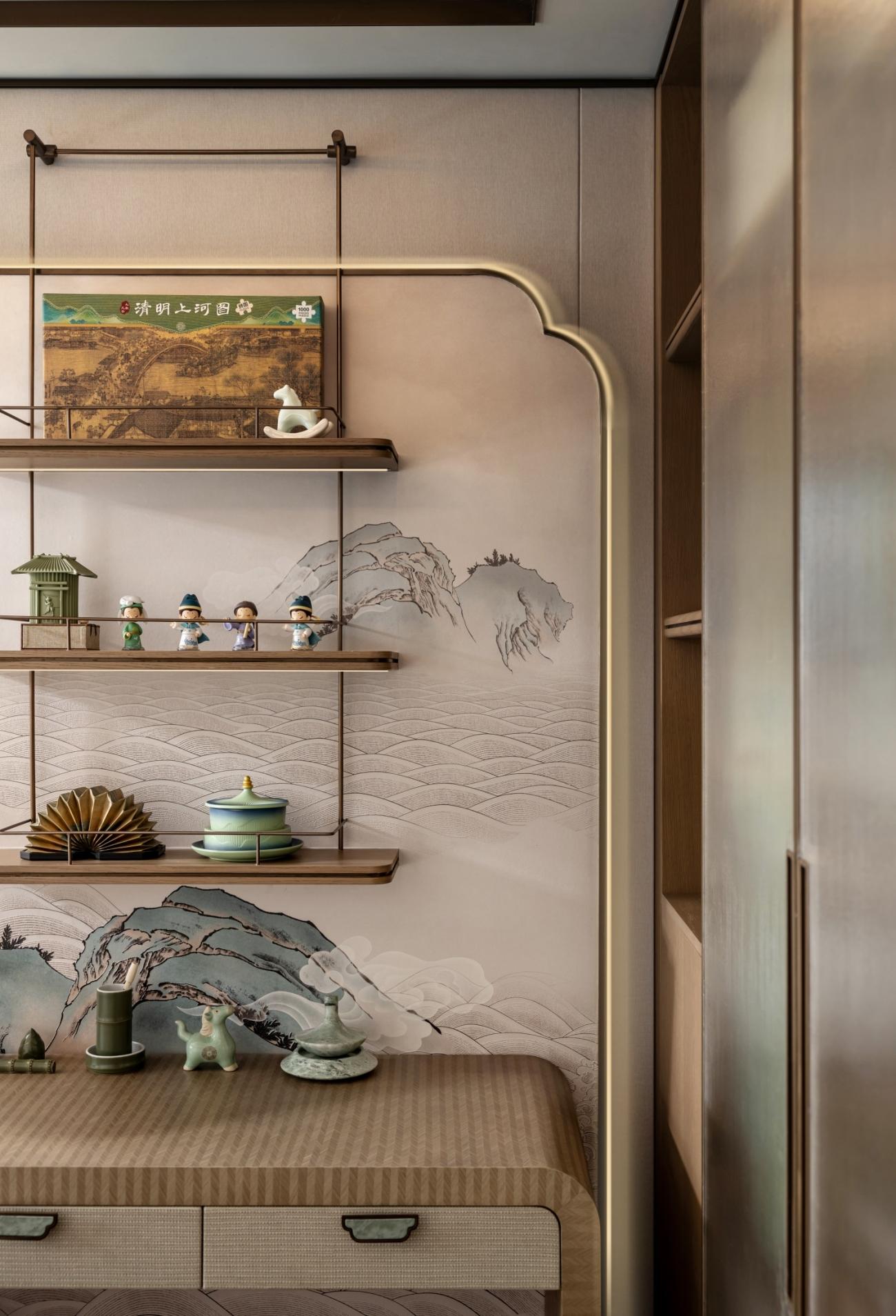 长沙电建泷悦长安424㎡下叠别墅样板间丨中国长沙丨深圳市盘石室内设计有限公司-32