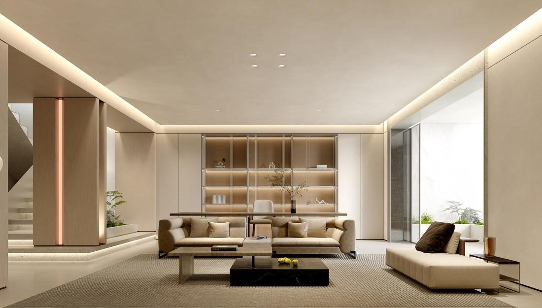 极简,艺术,智能未来的空间售楼处-4