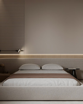 CALM MINIMAL BEDROOM INTERIOR | KSA