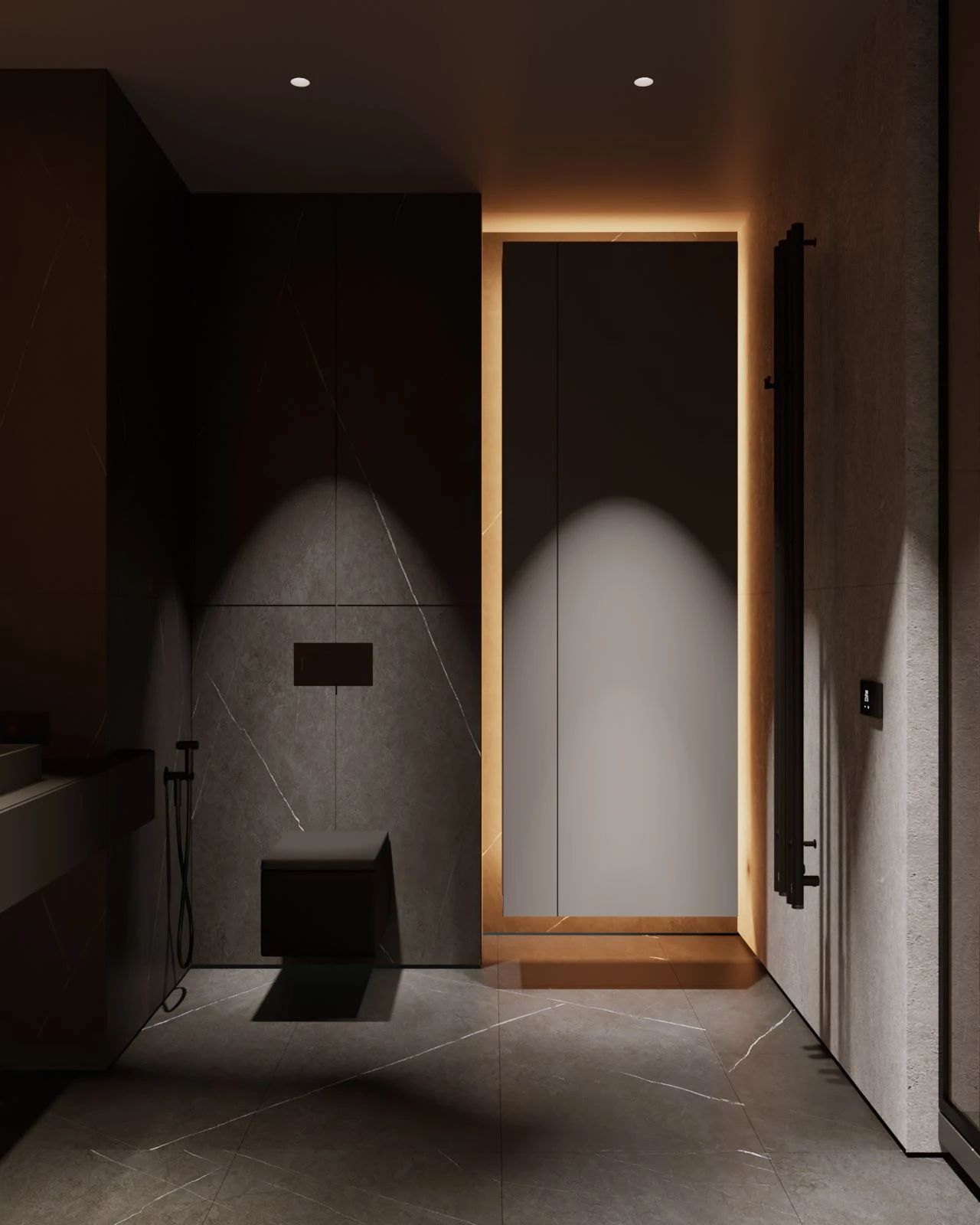 97㎡黑色调公寓设计-36