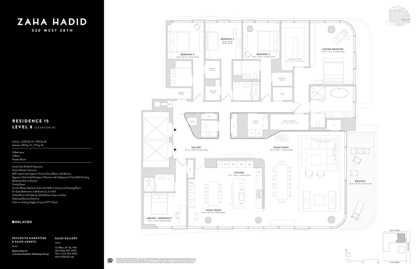 扎哈设计的曼哈顿豪华公寓最高售价三亿多-32