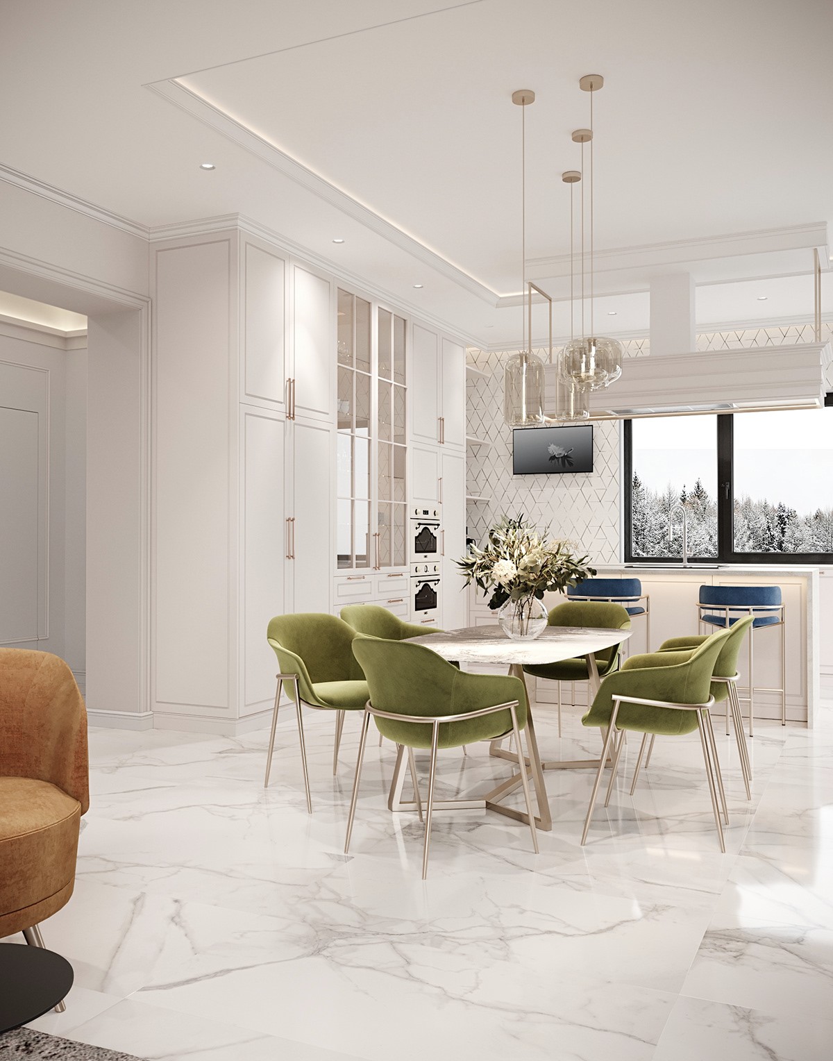 300平方米--浅色系空间设计-3