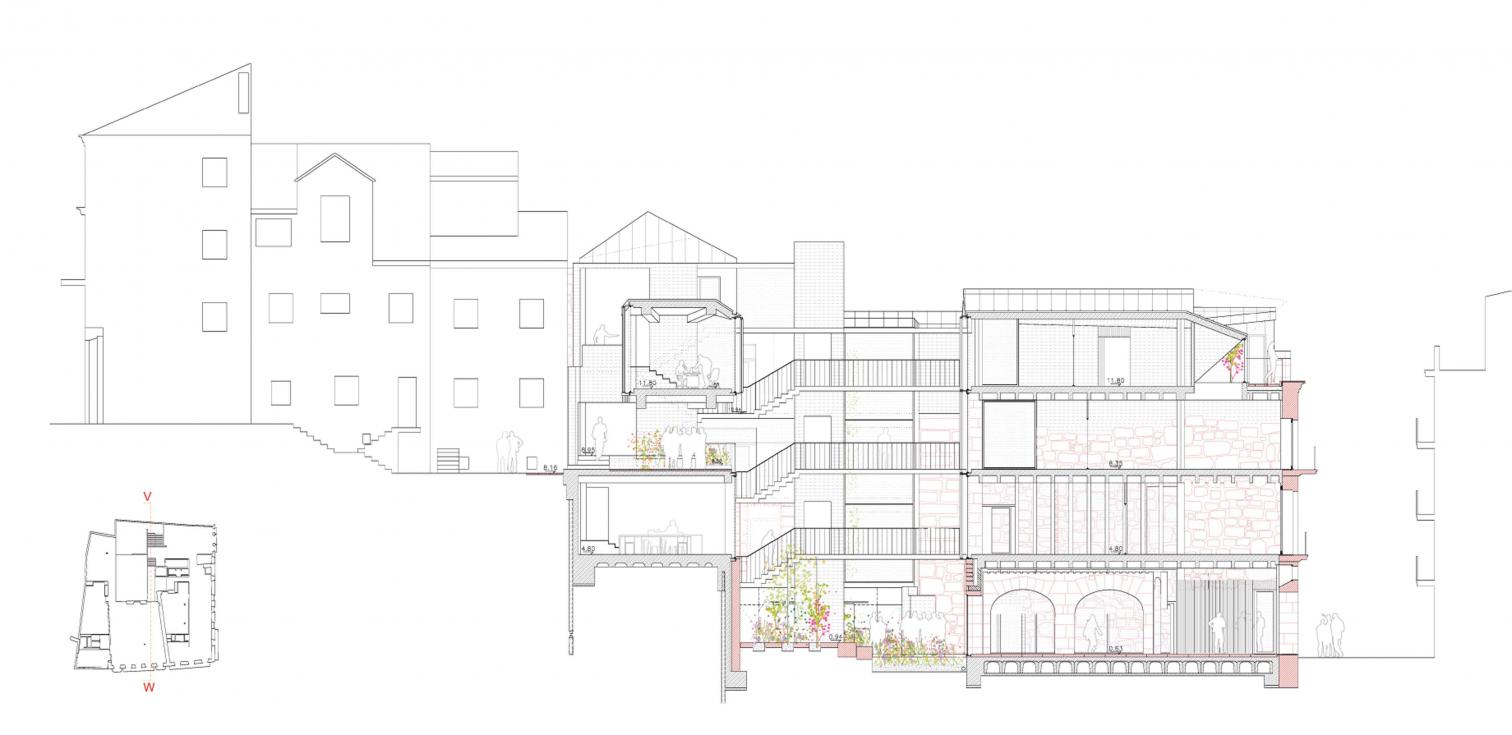 历史遗迹中的现代公共空间——西班牙比戈房产登记处新址-17