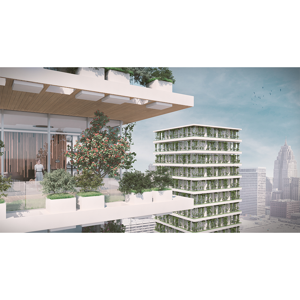 重塑底特律天际线的摩天大楼系统丨Offtec Progetti-15