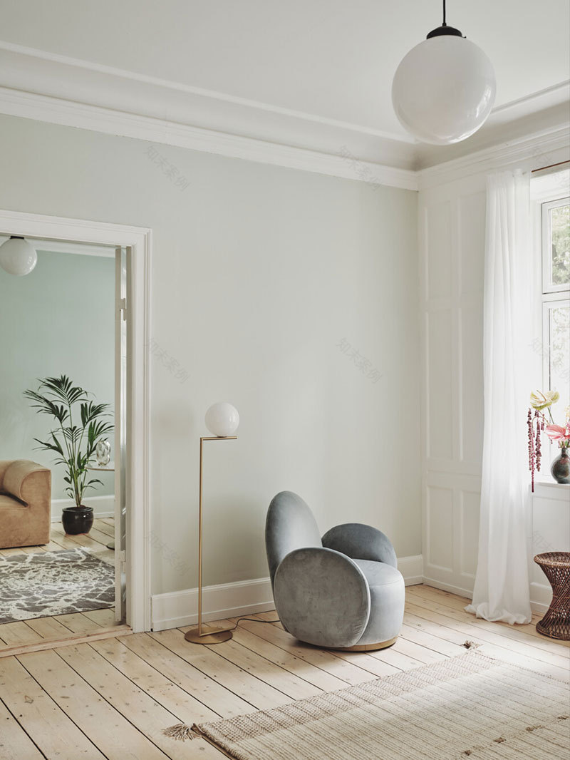 简约北欧公寓 | 几何形状与自然元素的巧妙融合-8