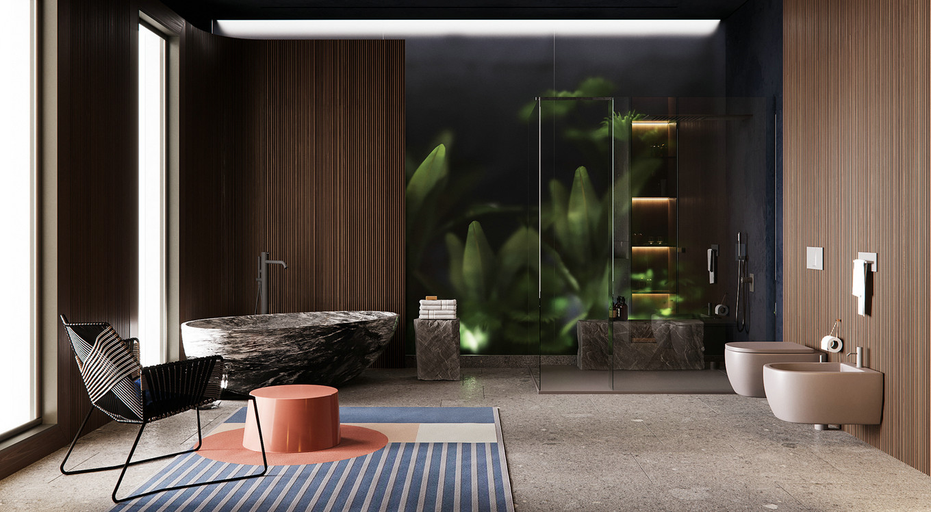 现代简约线条感别墅设计-18